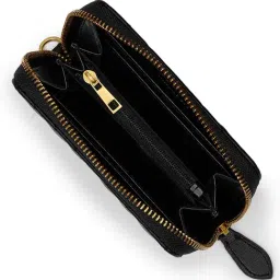 Miraggio Nora Black Quilted Medium Zip Around Wallet image 3