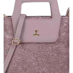 Mochi Purple Textured Large Handbag image 2