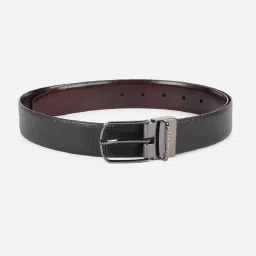 Van Heusen Black Leather Waist Belt for Men image 2