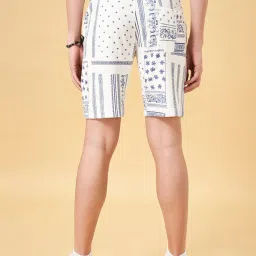 People by Pantaloons Snow White Cotton Regular Fit Printed Shorts image 2