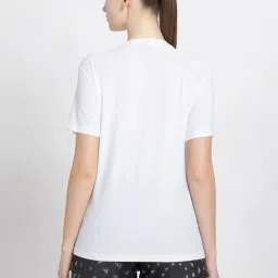 Adidas White Plain T-shirt image 2