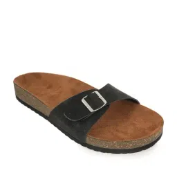 Mozafia Women's Black Slides image 2