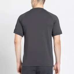 adidas Black Regular Fit Striped Argentina Beckenbauer T-Shirt image 2