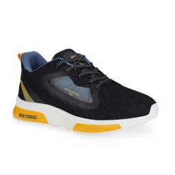 Campus Kids CUBIC JR Black & Yellow Training Shoes image 2