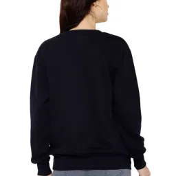 Vimal Jonney Navy Fleece Regular Fit Sweatshirt image 2