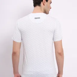 Lee White Slim Fit Printed Crew T-Shirt image 2