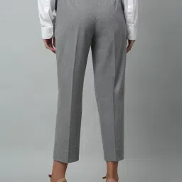 Cantabil Grey Regular Fit Mid Rise Trousers image 2