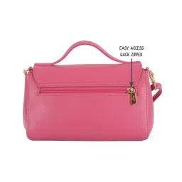 Baggit Pink Solid Large Cross Body Bag image 2