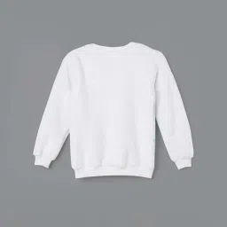 Fame Forever by Lifestyle Kids White & Blue Printed Full Sleeves Sweatshirt image 2