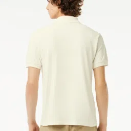 Lacoste Off White Classic Fit Printed Polo T-Shirt image 2