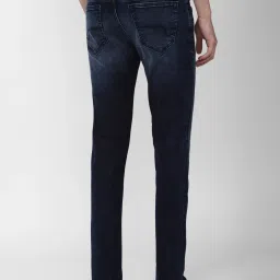 Peter England Navy Cotton Slim Fit Jeans image 2