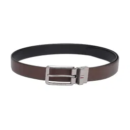 TOMMY HILFIGER Brown & Black Lambert Reversible Belt image 2