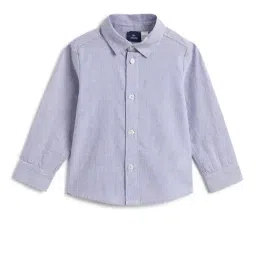 Chicco Boys Blue Cotton Regular Fit Striped Shirt-picture-11