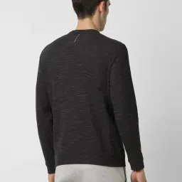 Van Heusen Grey Regular Fit Textured Sweatshirt image 2