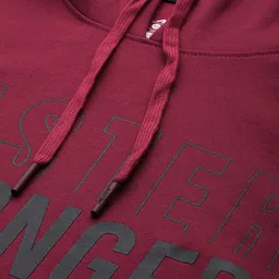 Alcis Men Printed AeroFlex Hooded Sweatshirt image 2