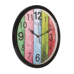 eCraftIndia Designer Round Analog Black Wall Clock image 4