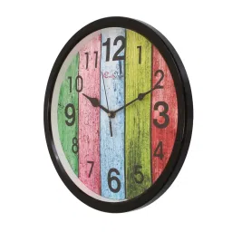 eCraftIndia Designer Round Analog Black Wall Clock image 5