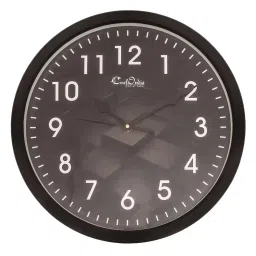 eCraftIndia Designer Round Analog Black Wall Clock image 3