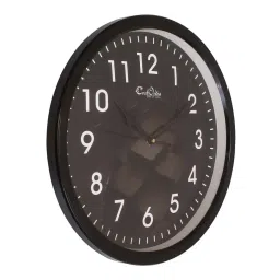 eCraftIndia Designer Round Analog Black Wall Clock image 4