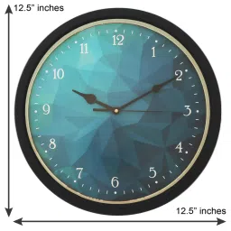 eCraftIndia Designer Round Analog Black Wall Clock image 4