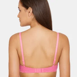 Zivame Pink Under wired Padded T Shirt Bra image 2
