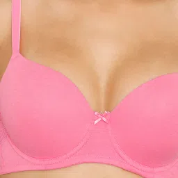 Zivame Pink Under wired Padded T Shirt Bra image 4
