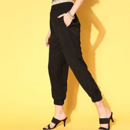 Melon by PlusS Black Regular Fit Joggers image 3