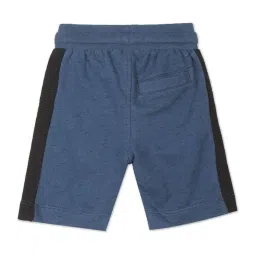 U.S. Polo Assn. Boys Blue & Black Cotton Color Block Shorts image 2