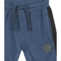 U.S. Polo Assn. Boys Blue & Black Cotton Color Block Shorts image 4