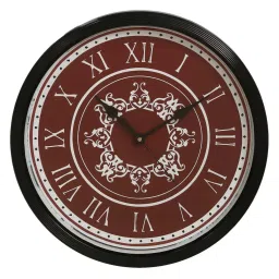 eCraftIndia Designer Round Analog Black Wall Clock image 3