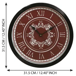 eCraftIndia Designer Round Analog Black Wall Clock image 4