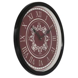 eCraftIndia Designer Round Analog Black Wall Clock image 5
