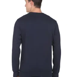 U.S. Polo Assn. Navy Blue Cotton Regular Fit Printed Sweatshirt image 2