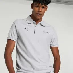 Puma Mercedes-AMG Petronas Motorsport Team Silver Cotton Regular Fit Sports Polos-image-38