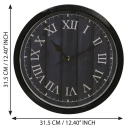 eCraftIndia Designer Round Analog Black Wall Clock image 4
