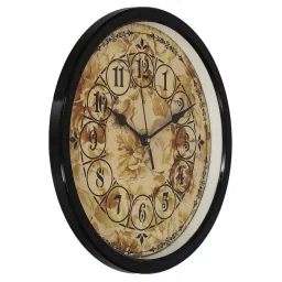 eCraftIndia Designer Round Analog Black Wall Clock image 5