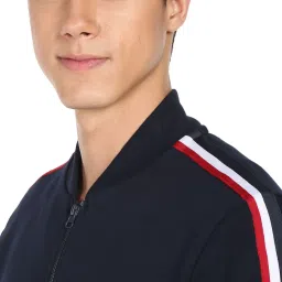 U.S. Polo Assn. Navy Blue Cotton Regular Fit Striped Sweatshirt image 4