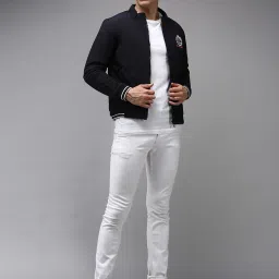 showoffff Showoff Navy Blue Regular Fit Printed Jacket image 5