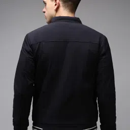 showoffff Showoff Navy Blue Regular Fit Printed Jacket image 2