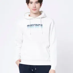 Red Tape White Hooded Sweatshirt image 1