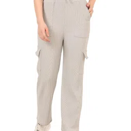 AMNOUR Cotton Relaxed Fit Cargos image 3
