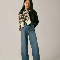 VERO MODA GIRL Medium Blue Denim Jeans image 5