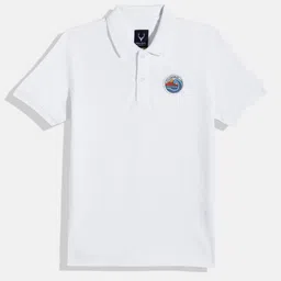 Allen Solly Junior Boys Polo Collar Monochrome Pure Cotton T-shirt-picture-15