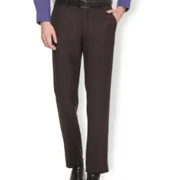 Van Heusen Brown Slim Fit Trousers-picture-10