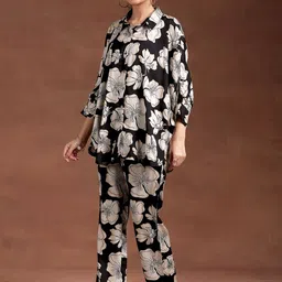 Libas Printed Long Sleeves Shirt & Trouser Co-Ords image 3