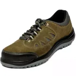 E-VOLT - Leather Safety Shoes Low Ankle PU Sole Size UK 10 Olive, 82211-9017 Hydro-picture-12