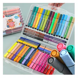 AKN TOYS Washable Water Color Sketch Pen Set Pack of 48(COLOR MAY VARY)-picture-24