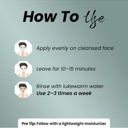 MINATURE Charcoal Detox Ready-to-Use Clay Mask For Deep Cleansing - 50 g image 3