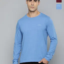 r.code by the roadster life co. R.Code by The Roadster Lifestyle Co. Men Regular Fit Pack Of 2 Solid Cotton T-shirts-picture-32