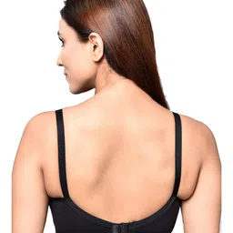 Inner Sense Organic Cotton Knit Pack Of 3 Solid & Floral Printed Antimicrobial Feeding Bras - Multi Colour image 3